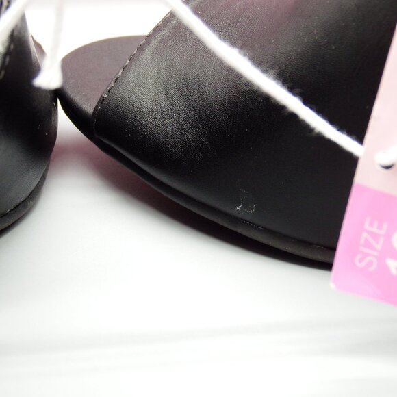 SERRA Women's Size 10 Black Open Toe Bootie Test Worn With Imperfections Damage - Picture 8 of 16